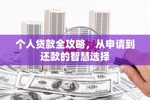 洮北个人贷款全攻略，从申请到还款的智慧选择