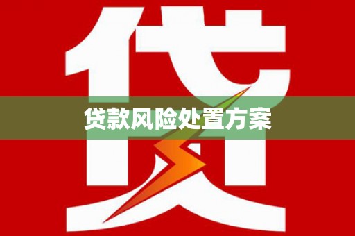 洮北贷款风险处置方案