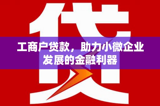 洮北工商户贷款，助力小微企业发展的金融利器