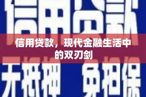 洮北信用贷款，现代金融生活中的双刃剑