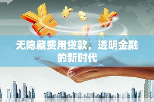 洮北无隐藏费用贷款，透明金融的新时代
