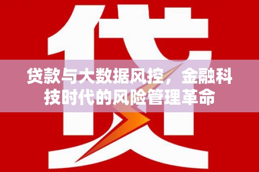洮北贷款与大数据风控，金融科技时代的风险管理革命