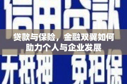 洮北贷款与保险，金融双翼如何助力个人与企业发展