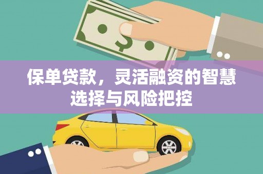 洮北保单贷款，灵活融资的智慧选择与风险把控