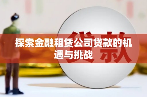 洮北探索金融租赁公司贷款的机遇与挑战