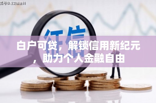洮北白户可贷，解锁信用新纪元，助力个人金融自由