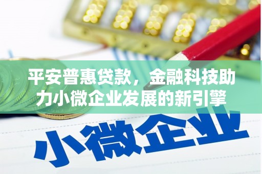 洮北平安普惠贷款，金融科技助力小微企业发展的新引擎