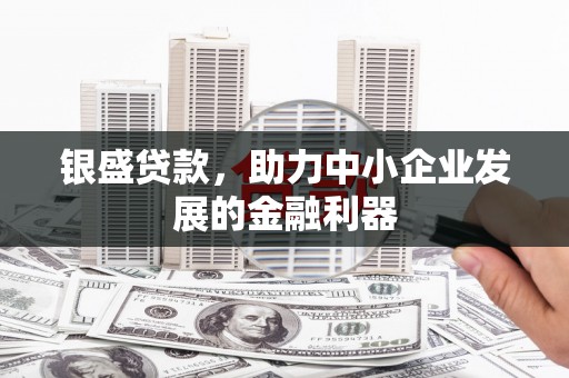 洮北银盛贷款，助力中小企业发展的金融利器
