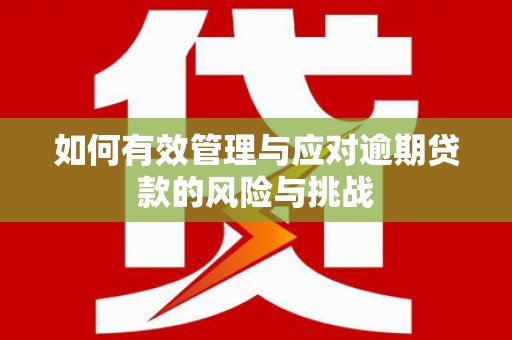 洮北如何有效管理与应对逾期贷款的风险与挑战