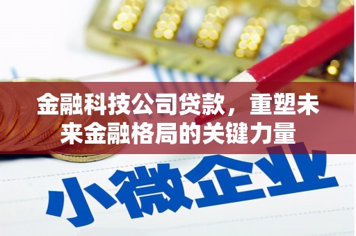 洮北金融科技公司贷款，重塑未来金融格局的关键力量