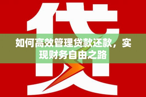 洮北如何高效管理贷款还款，实现财务自由之路