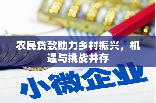 洮北农民贷款助力乡村振兴，机遇与挑战并存
