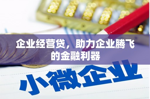 洮北企业经营贷，助力企业腾飞的金融利器