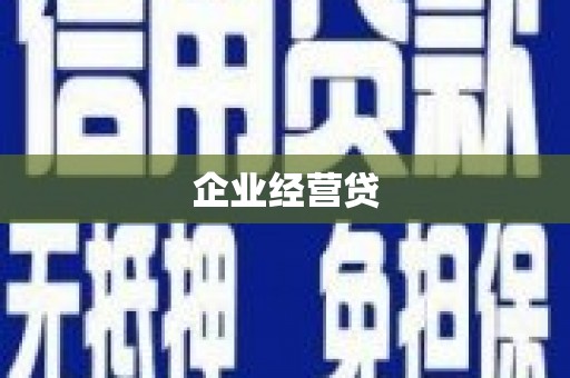 洮北企业经营贷