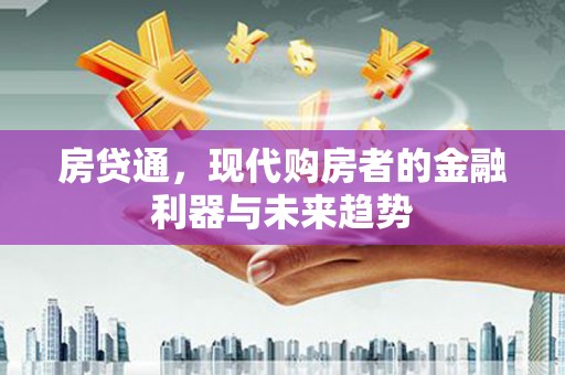 洮北房贷通，现代购房者的金融利器与未来趋势