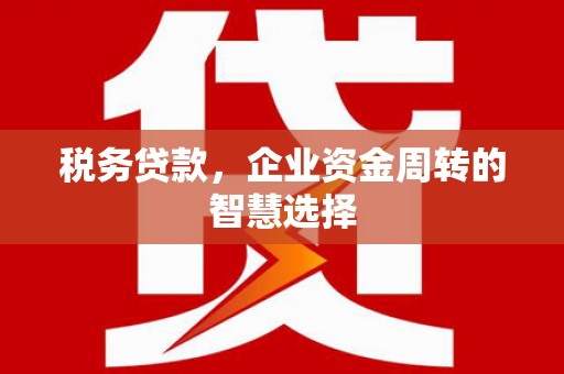 洮北税务贷款，企业资金周转的智慧选择