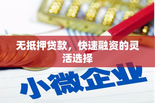 洮北无抵押贷款，快速融资的灵活选择