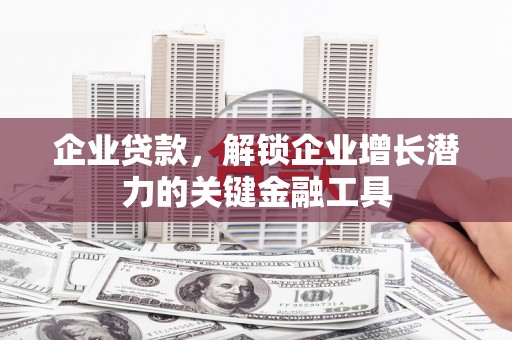 洮北企业贷款，解锁企业增长潜力的关键金融工具