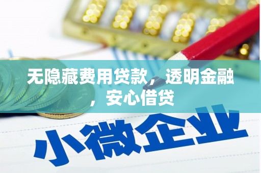 洮北无隐藏费用贷款，透明金融，安心借贷