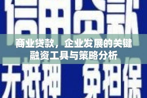 洮北商业贷款，企业发展的关键融资工具与策略分析