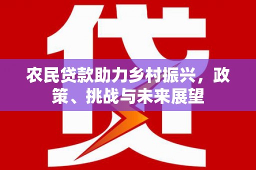 洮北农民贷款助力乡村振兴，政策、挑战与未来展望