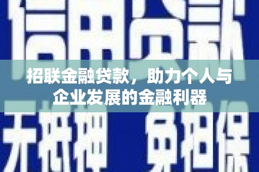 洮北招联金融贷款，助力个人与企业发展的金融利器