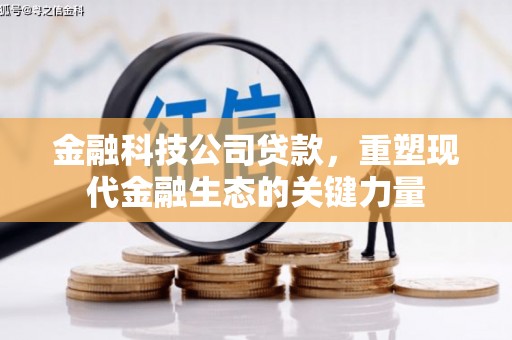 洮北金融科技公司贷款，重塑现代金融生态的关键力量