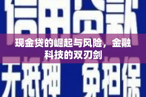洮北现金贷的崛起与风险，金融科技的双刃剑