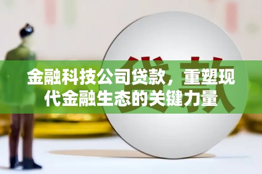 洮北金融科技公司贷款，重塑现代金融生态的关键力量