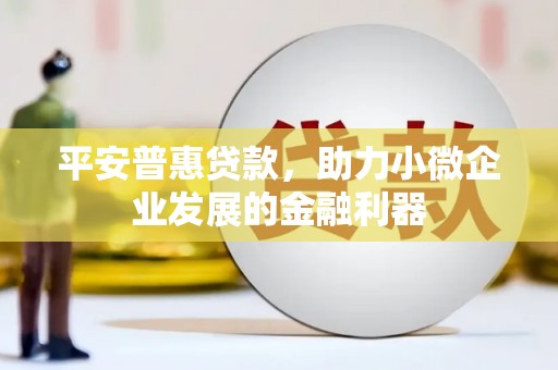 洮北平安普惠贷款，助力小微企业发展的金融利器