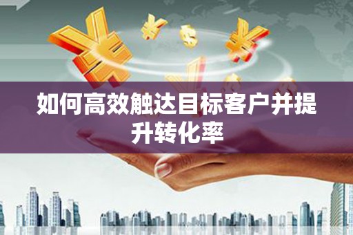 洮北如何高效触达目标客户并提升转化率
